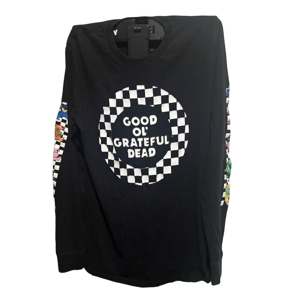 Grateful Dead Graphic Band T-Shirt Men's Medium Black Long Sleeve Pre Owned